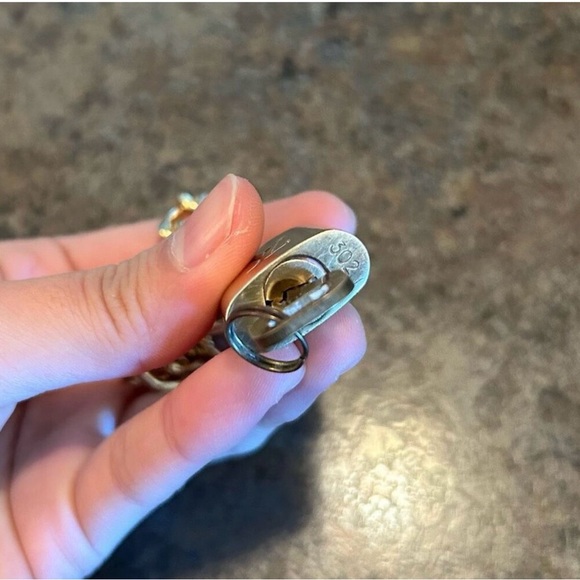 Louis Vuitton Lock & Key #302 W/ Gold Chain - Picture 3 of 8